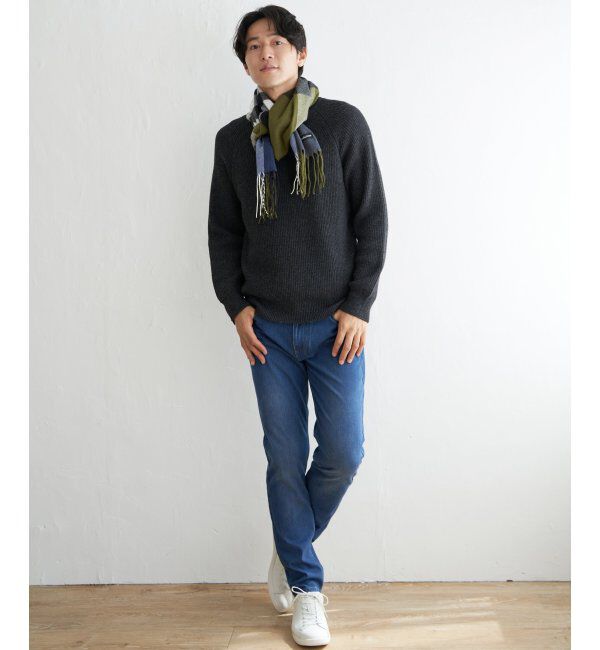 ikka「【抗菌防臭】チェックマフラー」|マフラー|