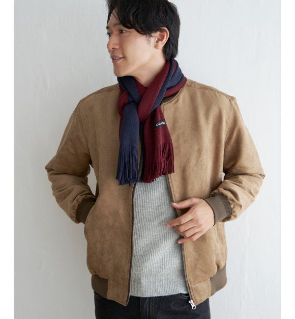 ikka「【抗菌防臭】ラッセルバイカラーマフラー」|マフラー|