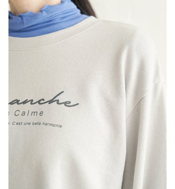 ikka「裏毛ロゴスウェット」|パーカー|