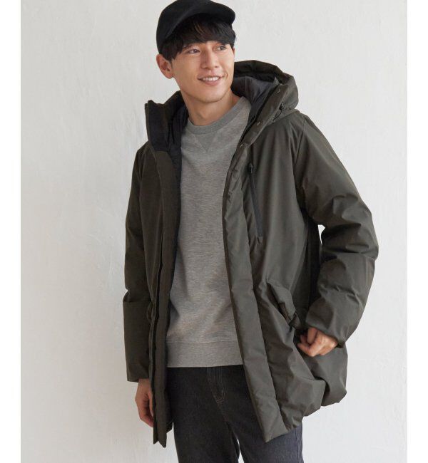 ikka「【撥水】フーデットダウンコート」|その他|オリーブ