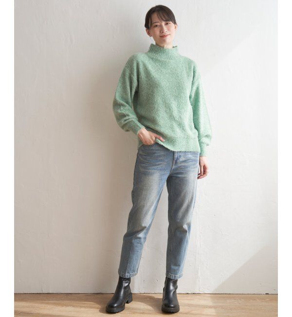 ikka「ラメブークレーハイネックプルオーバー」|プルオーバー|