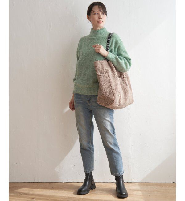 ikka「ラメブークレーハイネックプルオーバー」|プルオーバー|