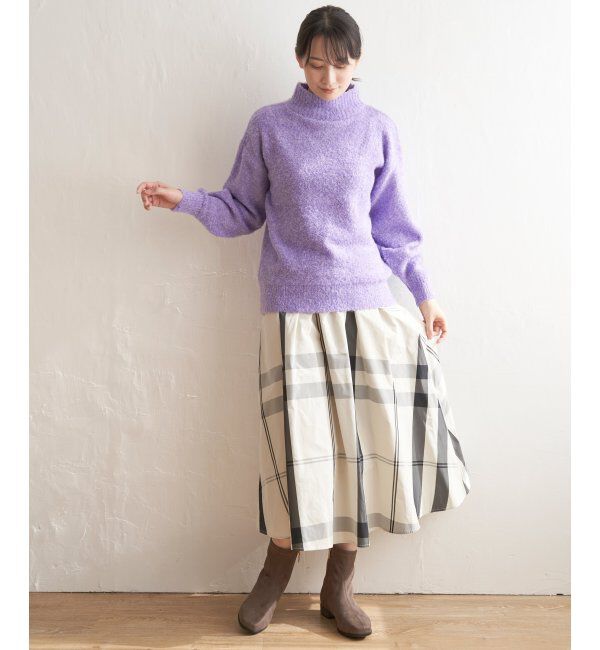 ikka「ラメブークレーハイネックプルオーバー」|プルオーバー|
