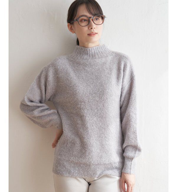ikka「ラメブークレーハイネックプルオーバー」|プルオーバー|