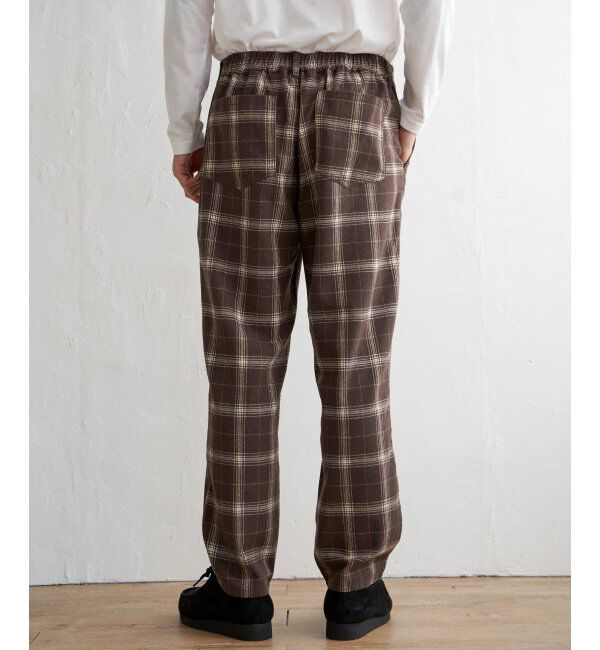 ikka「チェックテーパードワイドパンツ」|その他|