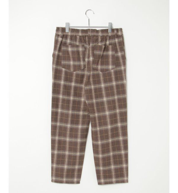 ikka「チェックテーパードワイドパンツ」|その他|