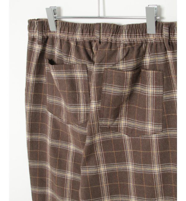 ikka「チェックテーパードワイドパンツ」|その他|