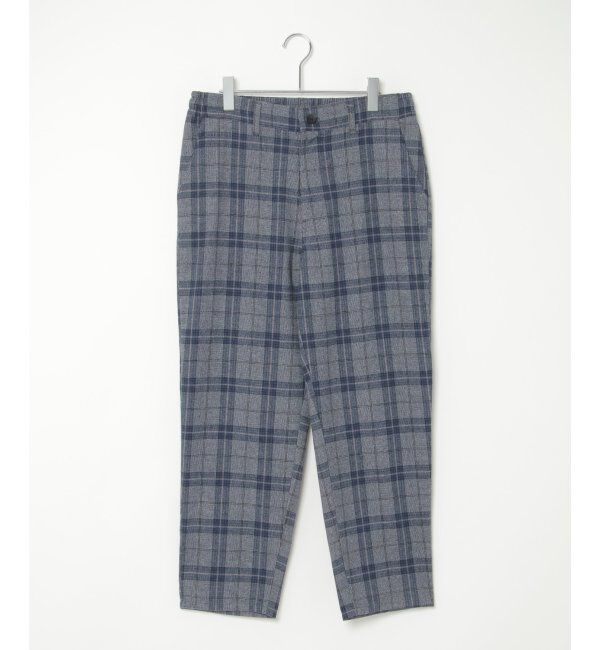 ikka「チェックテーパードワイドパンツ」|その他|