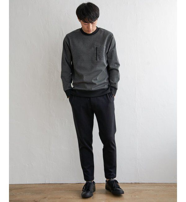 ikka「ヘリンボン裏起毛プルオーバー」|パーカー|