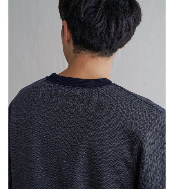 ikka「ヘリンボン裏起毛プルオーバー」|パーカー|