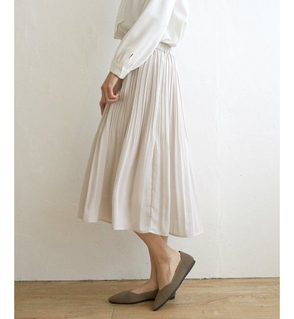 IKKA LOUNGE「シフォンプリーツスカート」|スカート|