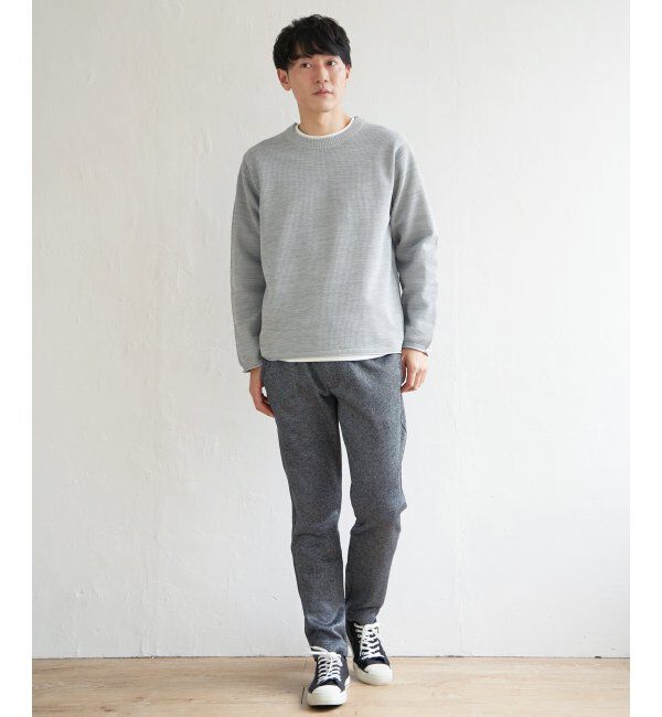 ikka「ニットフリースイージーテーパードパンツ」|その他|
