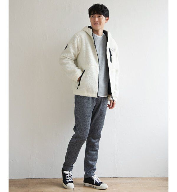 ikka「ニットフリースイージーテーパードパンツ」|その他|