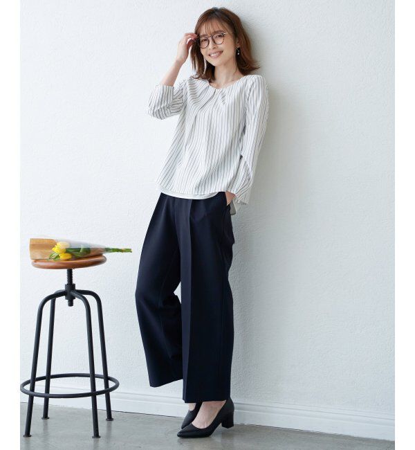 IKKA LOUNGE「ウォッシャブルワイドパンツ」|その他|