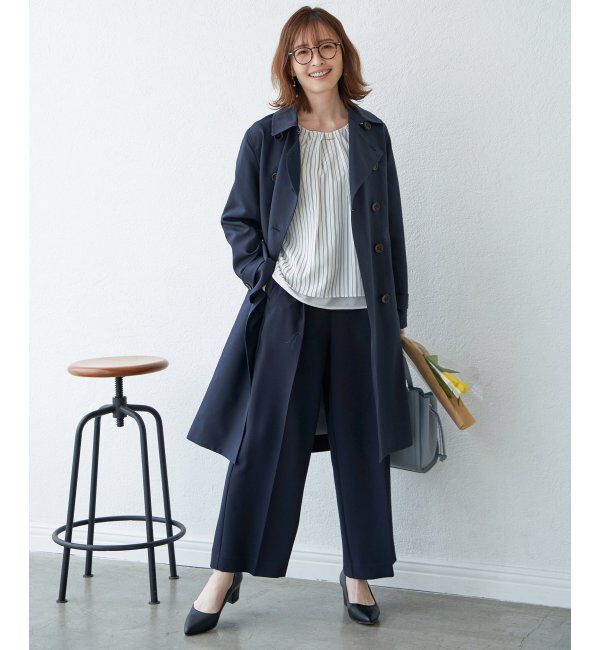 IKKA LOUNGE「撥水ロングトレンチコート」|その他|