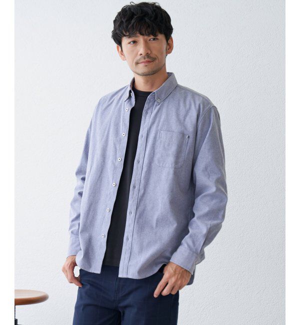 ikka「【吸水速乾】イージーケアオックスボタンダウンシャツ」|シャツ・ブラウス|