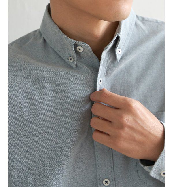 ikka「【吸水速乾】イージーケアオックスボタンダウンシャツ」|シャツ・ブラウス|