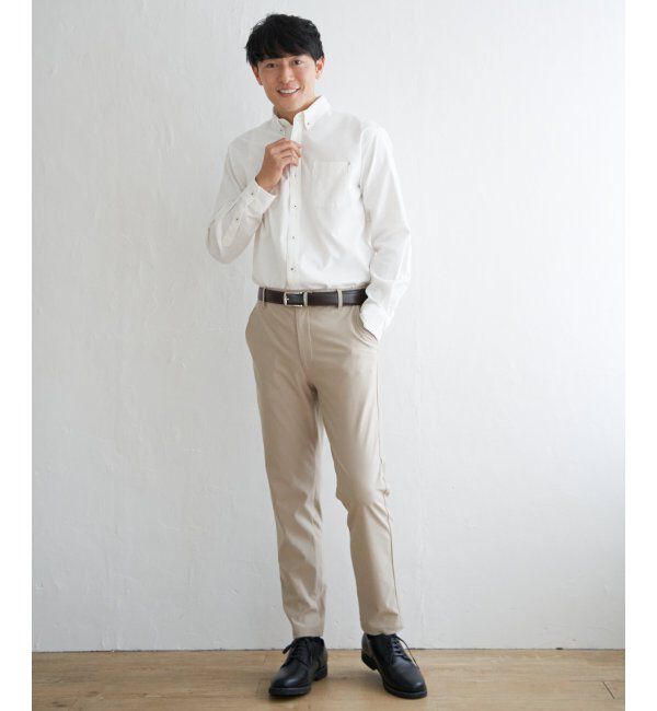 ikka「【吸水速乾】イージーケアオックスボタンダウンシャツ」|シャツ・ブラウス|