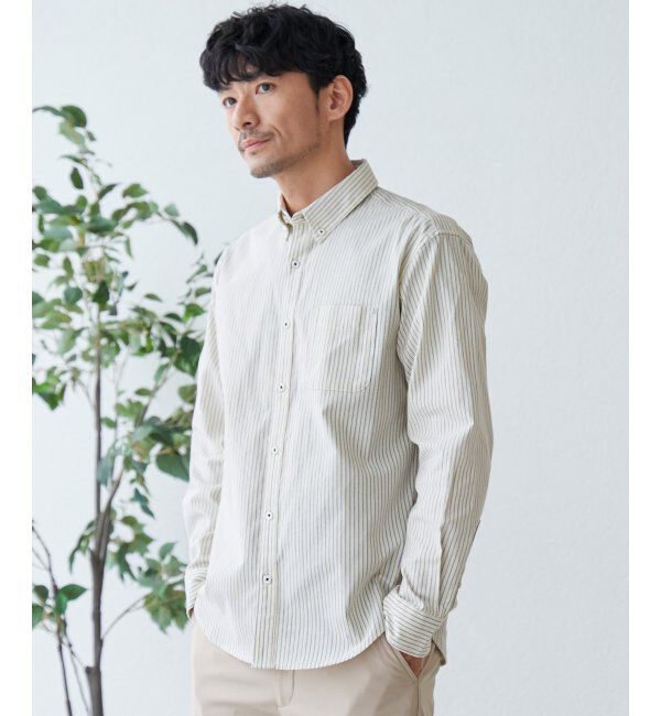 ikka「【吸水速乾】イージーケアオックスボタンダウンシャツ」|シャツ・ブラウス|