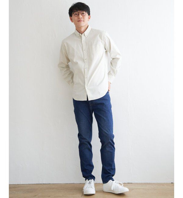 ikka「【吸水速乾】イージーケアオックスボタンダウンシャツ」|シャツ・ブラウス|