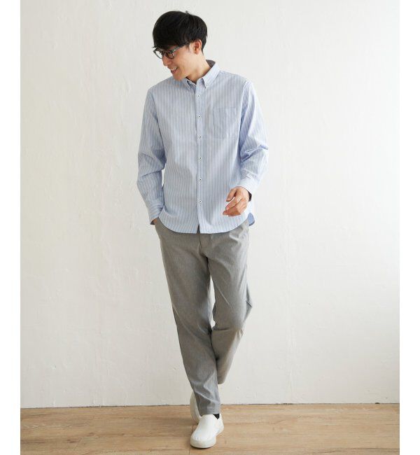 ikka「【吸水速乾】イージーケアオックスボタンダウンシャツ」|シャツ・ブラウス|