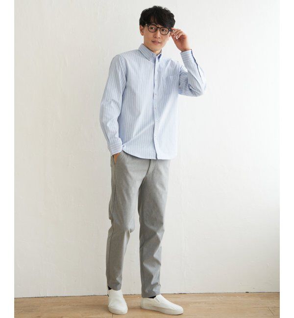 ikka「【吸水速乾】イージーケアオックスボタンダウンシャツ」|シャツ・ブラウス|