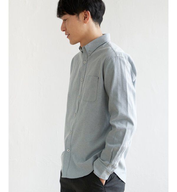 ikka「【吸水速乾】イージーケアオックスボタンダウンシャツ」|シャツ・ブラウス|