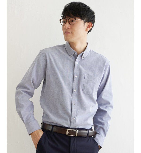 ikka「【吸水速乾】イージーケアオックスボタンダウンシャツ」|シャツ・ブラウス|