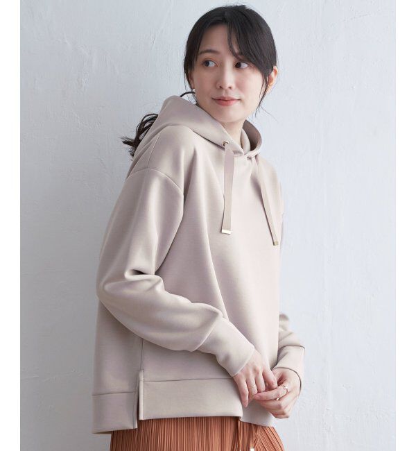 ikka「GOKU楽ダンボールフードパーカー」|パーカー|ベージュ