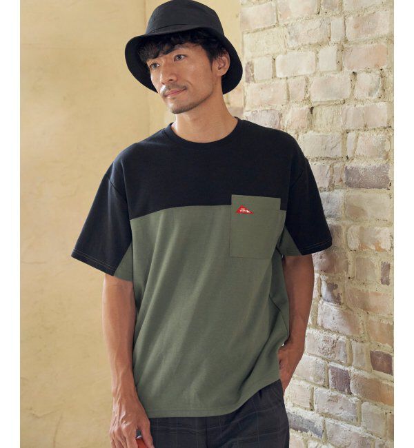 ikka「URBAN NATURE LIFE アーバンネイチャーライフ バイカラー切り替えTシャツ」|Tシャツ・カットソー|