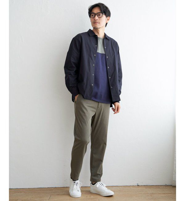 ikka「URBAN NATURE LIFE アーバンネイチャーライフ バイカラー切り替えTシャツ」|Tシャツ・カットソー|