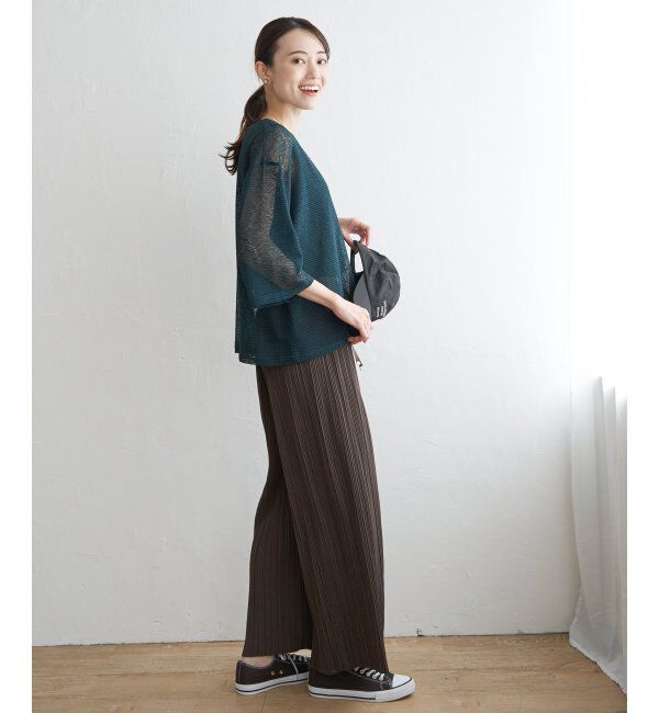 ikka「【2点セット】シアーボーダーアンサンブル」|その他|