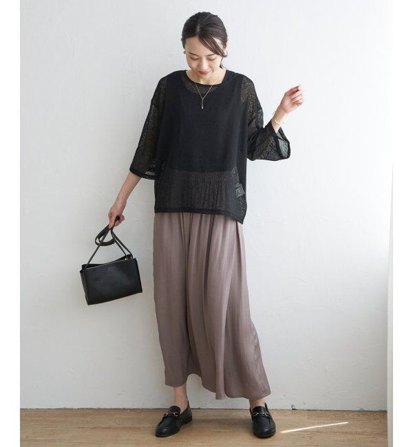 ikka「【2点セット】シアーボーダーアンサンブル」|その他|