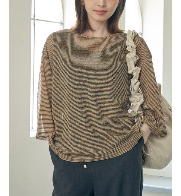 ikka「【2点セット】シアーボーダーアンサンブル」|その他|