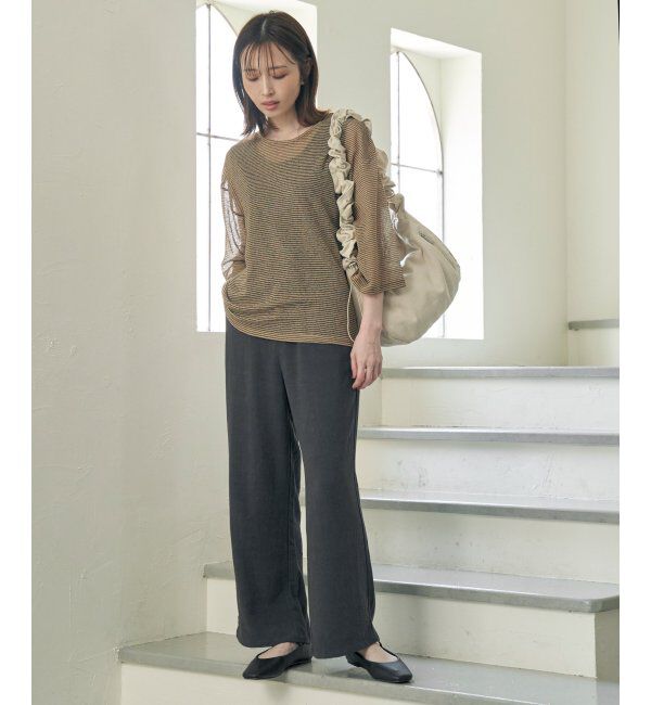 ikka「【2点セット】シアーボーダーアンサンブル」|その他|