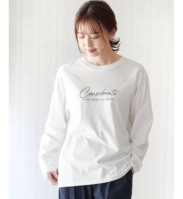 ikka「ロゴフォトプリントロンＴ」|Tシャツ・カットソー|