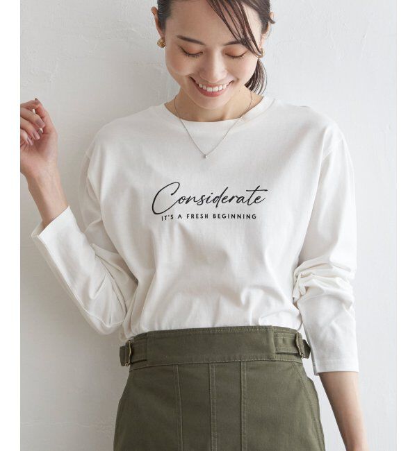 ikka「ロゴフォトプリントロンＴ」|Tシャツ・カットソー|