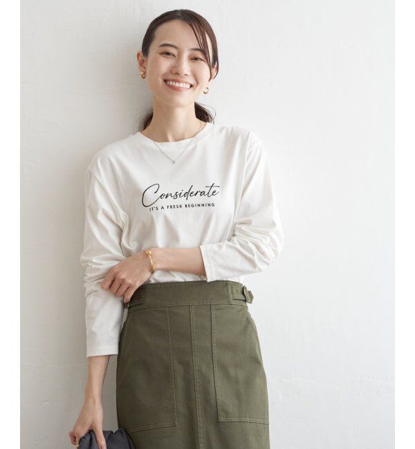 ikka「ロゴフォトプリントロンＴ」|Tシャツ・カットソー|