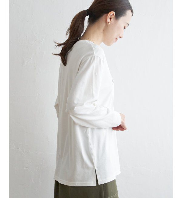 ikka「ロゴフォトプリントロンＴ」|Tシャツ・カットソー|