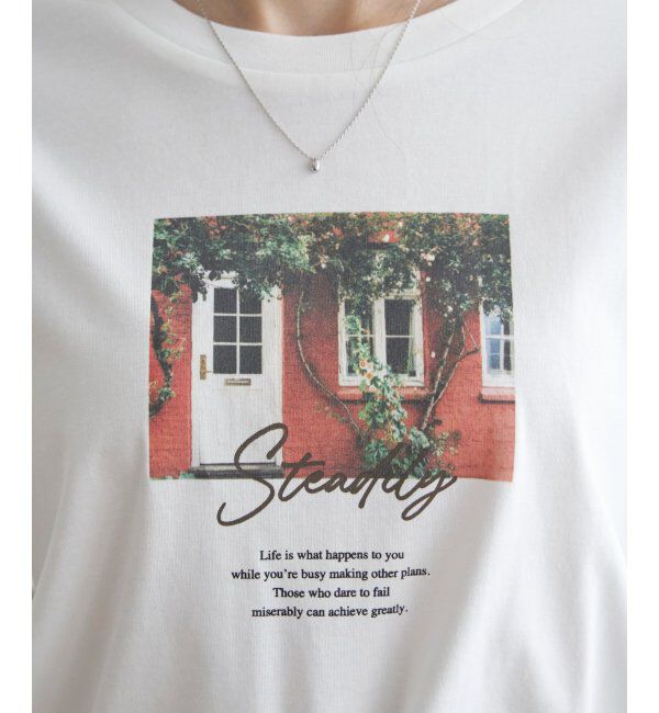 ikka「ロゴフォトプリントロンＴ」|Tシャツ・カットソー|