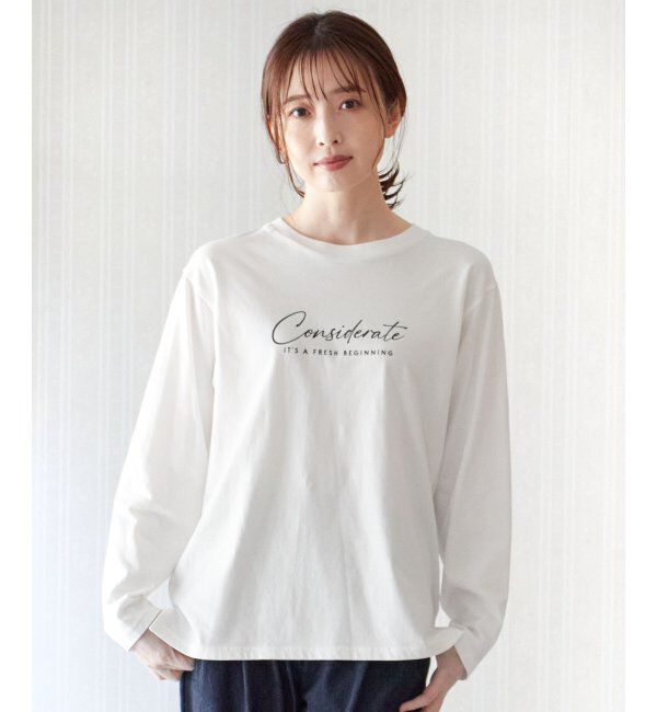 ikka「ロゴフォトプリントロンＴ」|Tシャツ・カットソー|