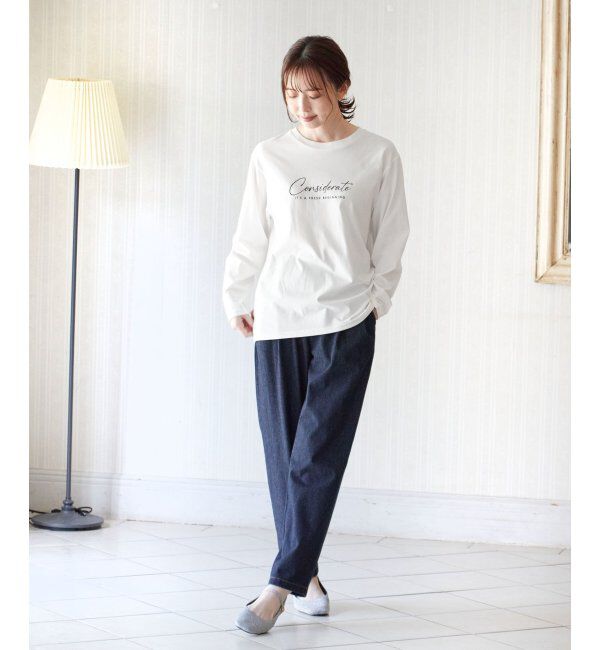 ikka「ロゴフォトプリントロンＴ」|Tシャツ・カットソー|