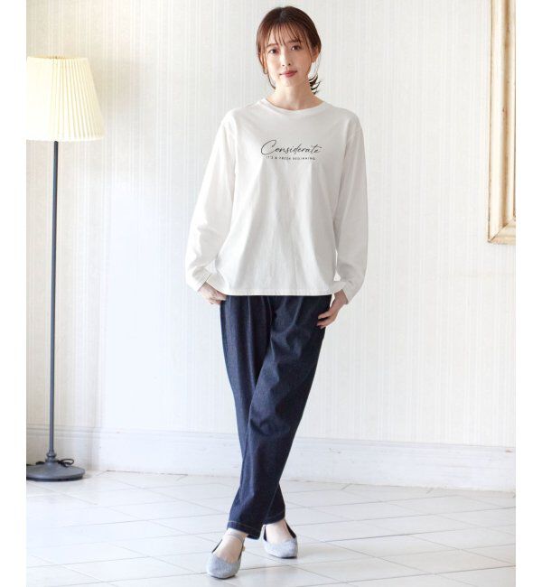 ikka「ロゴフォトプリントロンＴ」|Tシャツ・カットソー|