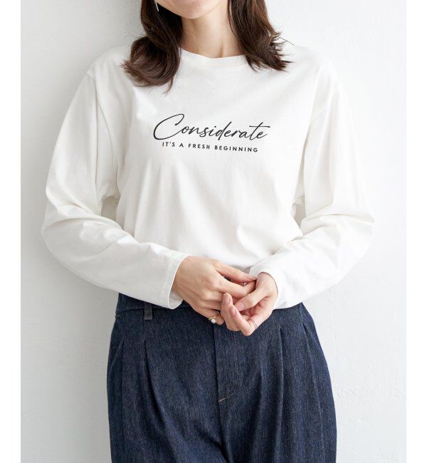 ikka「ロゴフォトプリントロンＴ」|Tシャツ・カットソー|