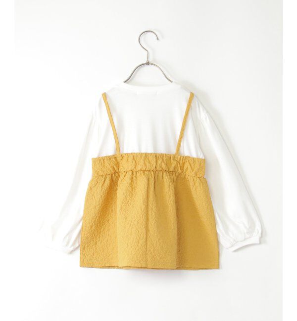 ikka kids「ふくれジャガードキャミドッキングLS（120~160cm）」|シャツ・ブラウス|