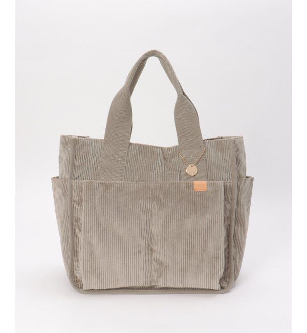 ikka「コーデュロイビッグトートバッグ」|その他|グレー