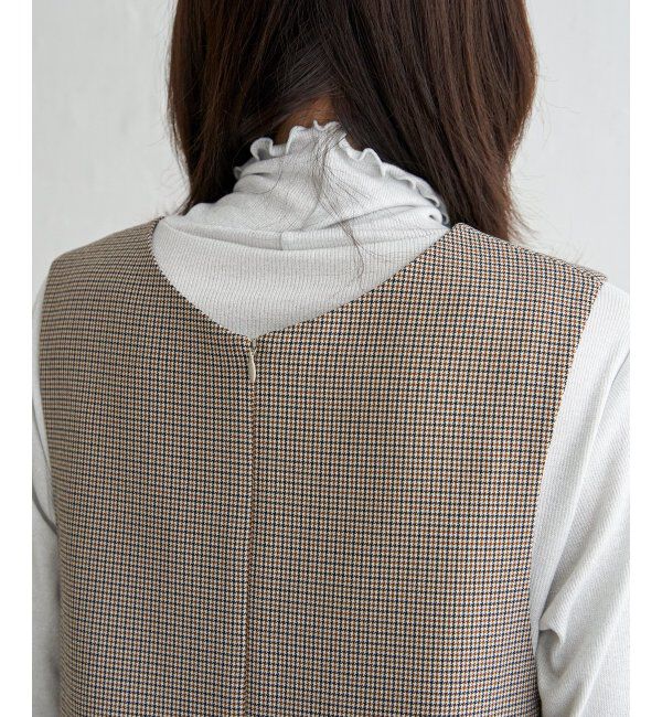 ikka「Vネックジャンパースカート」|ワンピース|