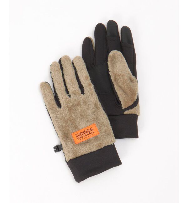 ikka「UNIVERSAL OVERALL ユニバーサルオーバーオール ボアスマートグローブ」|手袋|ベージュ