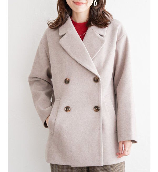 ikka「ウールライクストレッチテーラーコート」|その他|