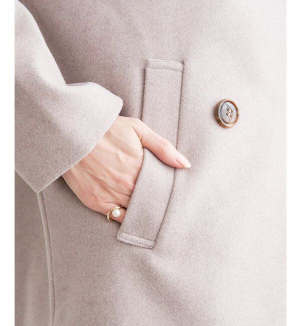 ikka「ウールライクストレッチテーラーコート」|その他|